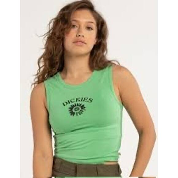 NWT Dickies Green Tank top - Picture 1 of 8